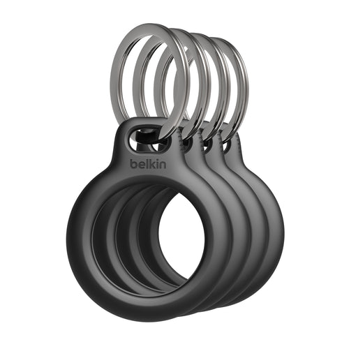 Belkin Secure Holder with Key Ring for AirTag 4-Pack MSC001btBK